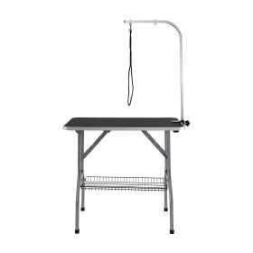 Pet Grooming Table Arm with Clamp, 36''x24'' Dog Grooming Station, Foldable Pets Grooming Stand for Medium and Small Dogs Pet Grooming Table Arm with Clamp, 36''x24'' Dog Grooming Station, Foldable Pets Grooming Stand for Medium and Small Dogs